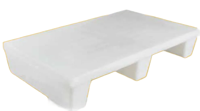 Pallet Plástico Chico 3 Patas Superficie Lisa